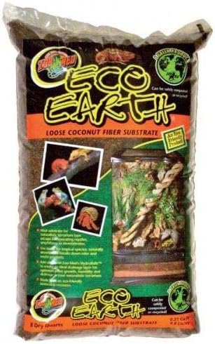 Zoo Med (2 Pack) Eco Earth Loose Coconut Fiber Substrate for Reptiles 8 quarts