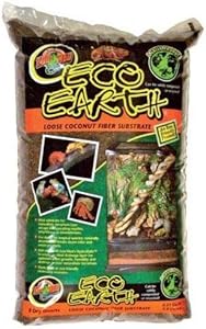 Zoo Med (2 Pack) Eco Earth Loose Coconut Fiber Substrate for Reptiles 8 quarts
