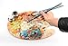 Magic Touches Paint Brush Set (9 Sizes), Finest Synthetic Nylon Flat Tip, Best Absorption Durability for Acrylic Watercolor Oil Gouache, Painting Art Supplies for Beginners to Professional Artists