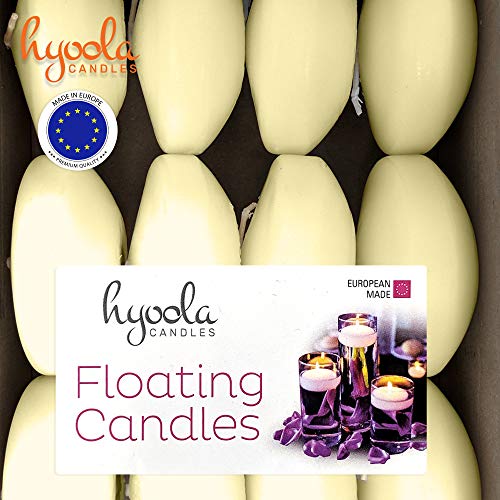 Hyoola Premium Ivory Floating Candles 3 Inch 8 Hour 48 Pack European Made Pricepulse