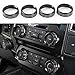 KUJOOY for Toyota Tacoma 2024 2025 for Toyota 4Runner 2025 with 14’’Screen, Air Conditioner AC Switch Audio Dirve Button Knob Cover Rings, Aluminum Alloy Accessories (Grey, 14“ Screen)