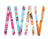 4-Pair Twilly Handbag Handle Wrap Silk Ribbon Band Scarf for Tote (H Twilly)