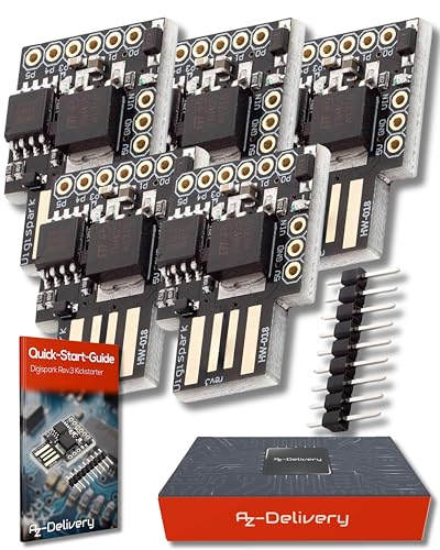 Digispark Rev. 3 Kickstarter avec USB Carte de Développement Compatible avec Arduino 100% avec ATtiny85 incluant Un E-Book!