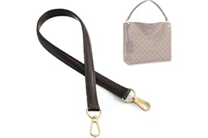 jiesinlov Vachetta Leather Replacement Straps Purse Shoulder Strap Accessories for Graceful Hobo Speedy25 30 Alma And Dauphine pochette neno Bags (W0.7in,L25.6in-Coffee)