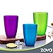 MR.SIGA zova Durable Plastic Cups, Beverage Tumblers 11.3 oz/330 ml, Set of 6 in 3 Assorted Colors