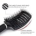 Baasha Curved Vent Brush For Blow Drying, Paddle Vent Brush For Hair, Quick Dry Hair Brush, Vented Boar Bristle Hair Brush For Men & Women, Curved Brushes for Curly, Vent Brushes for Hair Black