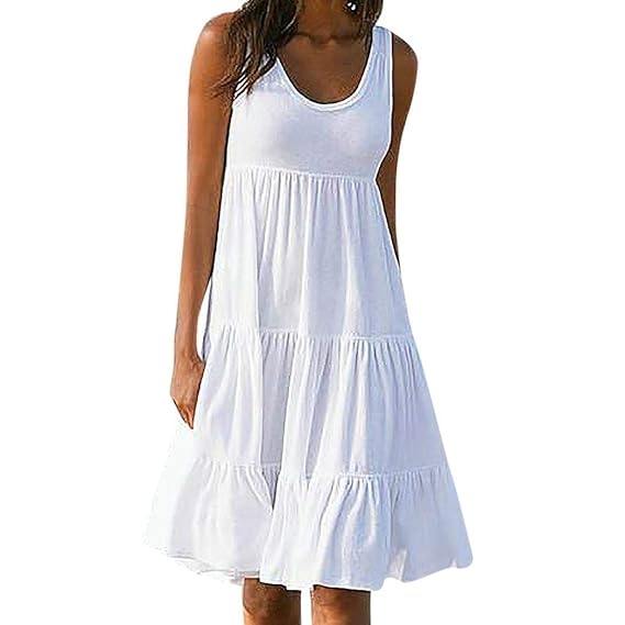 Robe De Plage Femme Ete Blanche Sexy Chic Cocktail Mariage
