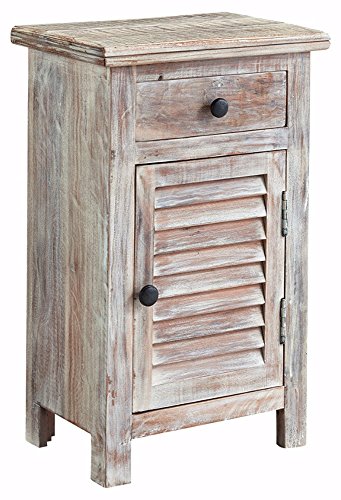 Ashley Furniture Signature Design - Charlowe Nightstand - Vintage Casual - White Wash