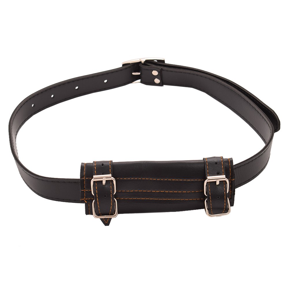 BLESSUME Swords Black Frog Holster with Belt Medieval Rapier Cross Lacing Holder Belt (Style#7)