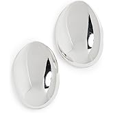 Annika Inez Women's Spoon Earrings, Silver, One Size