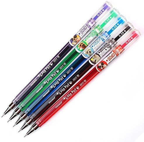 Monami Love Pet New Releases Ballpoint Pen 0.38 Mm Square 5 Pens by Monami Stick
