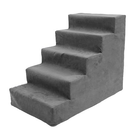 LXLA - 5 Schritte Pet Stairs, Für Hunde/Katzen, Ideal Für Wohnzimmer Und Schlafzimmer, Abnehmbare Waschbar, 65 × 38 × 50 Cm (