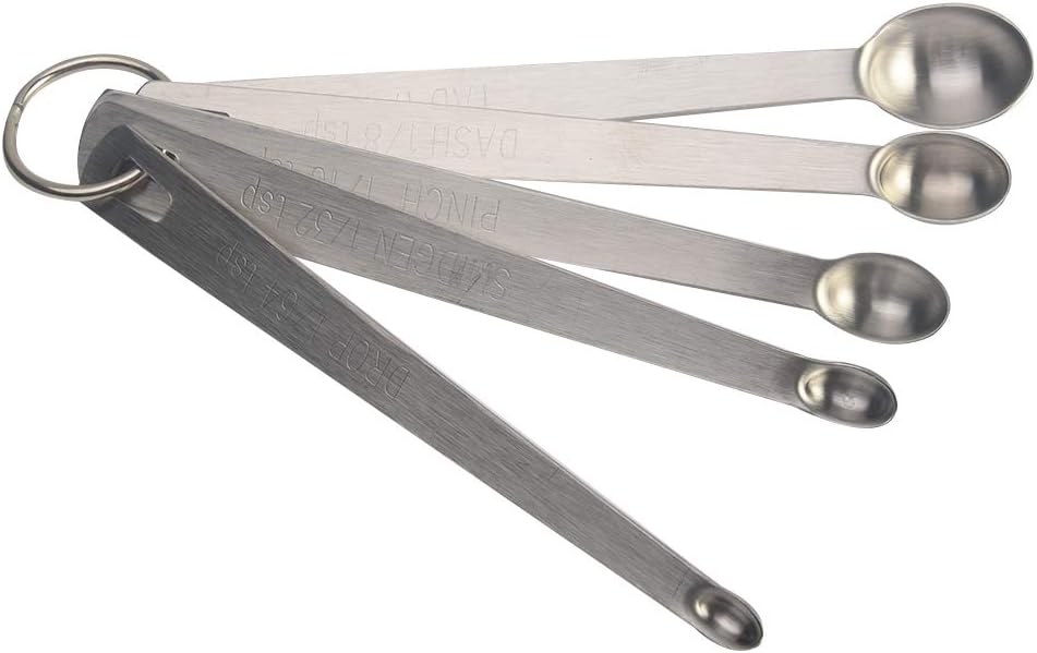 Spoon 5pcs Kitchen Tool Accessories Sauce Measuring Mini Stainless Steel Durable