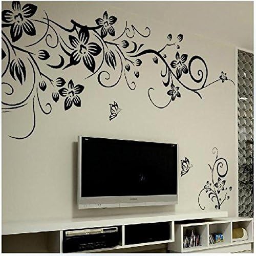 Simple Fashion Butterfly Flower Removable Wall Art Decal Mural Home Decor Wall Stickers