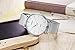SINOBI Ultra Thin Minimalist Stainless Steel Mesh Band Mens Watch Simple Easy Reading Watch
