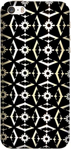 Black Pattern by Isha Arora Printed Back Cover Case For Iphone 5S-5