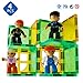 Magblock Magnetic Figures 4 Pieces Set Compatible with Magnetic Tiles-Magnetic Blocks-Magnet Toys for Kids Toddlers Gift Toys