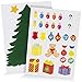 JUMBL™ Christmas Decoration. Animated Tree Magnet Set. Perfect for Winter Decorations. Fridge, Metal Door, Garage, Classroom. Give as Gift. Ornament Décor.