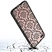 iPhone 7 Plus Case, SmartLegend Baroque Style Retro Court Lace Floral Pattern Transparent Acrylic PC Hard Back Cover with TPU Slim Bumper Ultra Hybrid Protective Case for iPhone 7 Plus 5.5