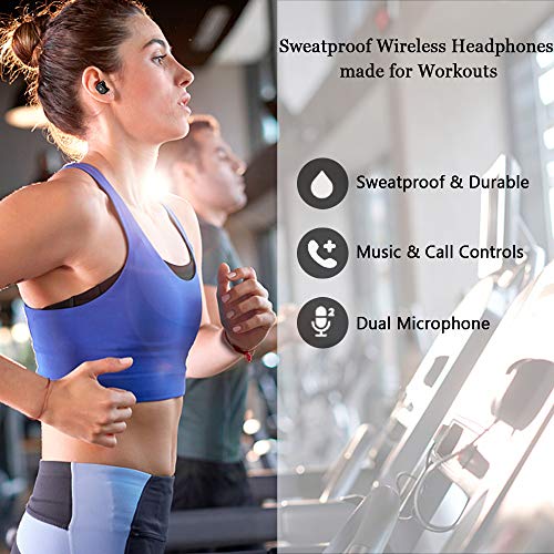 5 KNGUVTH+Headphones+Microphone+Sweatproof+Compatible