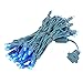 Novelty Lights 25ft 50 LED Blue Christmas Lights Outdoor/Indoor, 6