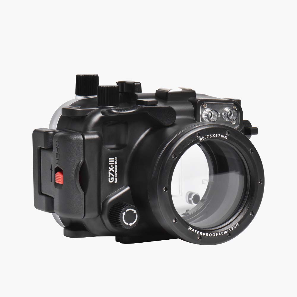 Sea frogs for Canon G7X-III 130ft/40m Underwater Housing Case