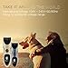 Dr.HeiZ Pet Grooming Clippers-Rechargeable Cordless Pro-cut Trimmer Kit for Dogs and Cats(Champagne Golden)