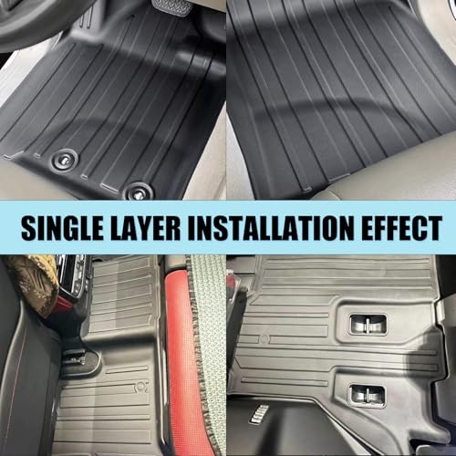 beyond self TPE All Weather Car Floor Mat For Land Cruiser LC300 2022-2025 7Seats Protector Passenger Seat With Fire Extinguisher Car Mats Floor Waterproof LC300 Interior Accessories