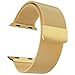 Probrotherbrand New Apple Watch Band Steel Milanese Loop Replacement Wrist Band with Free Plated Case for Apple Watch iWatch (Gold 42mm)
