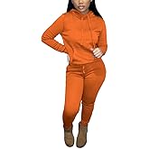 Nimsruc Two Piece Outfits for Women Casual Sweatsuits Set Long Sleeve Hoodie Tracksuit
