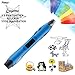 Intelligent 3D Pen, Lary intel 3D Printing Pen,Doodling Drawing With The Artistic Creation,Three-Dimensional Model Is Established for Painters Product Designers Hobbyists Children Students Kids (blue)