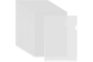 A4 Plastic Folders Sleeves for Paper, 30Pcs A4 Plastic File Document Folder Clear Sheet Paper Protector Sleeves for Documents