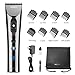 WONER HC817B Hair Clippers for Men Cordless Rechargeable Hair Trimmers Titanium Ceramic Blade LED Display 2000mAh Lithium Ion for Gentlemen Fathers Husband