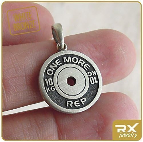 Workout Jewelry Weightlifting Necklace Bodybuilding Gifts Barbell Charm Weight Plate Pendant Powerlifting Motivation Weightlifter Gift