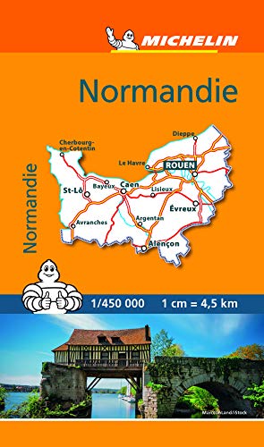 Mini Carte Normandie Michelin by 