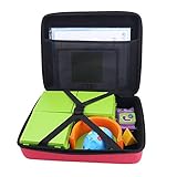 Aenllosi Storage Organizer Carrying Hard Case for Code and Go Robot Mouse Activity Set (Red)