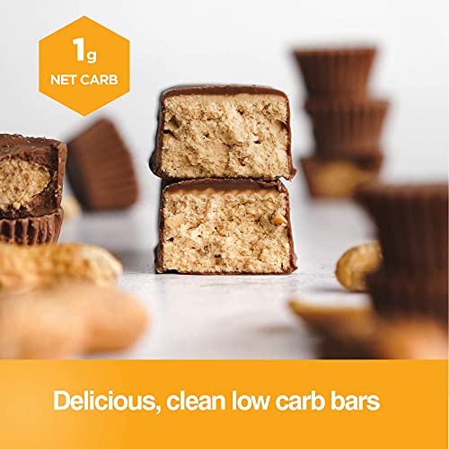 Real Ketones Keto Protein Meal Bar, 12Pack, Peanut Butter Cup with D