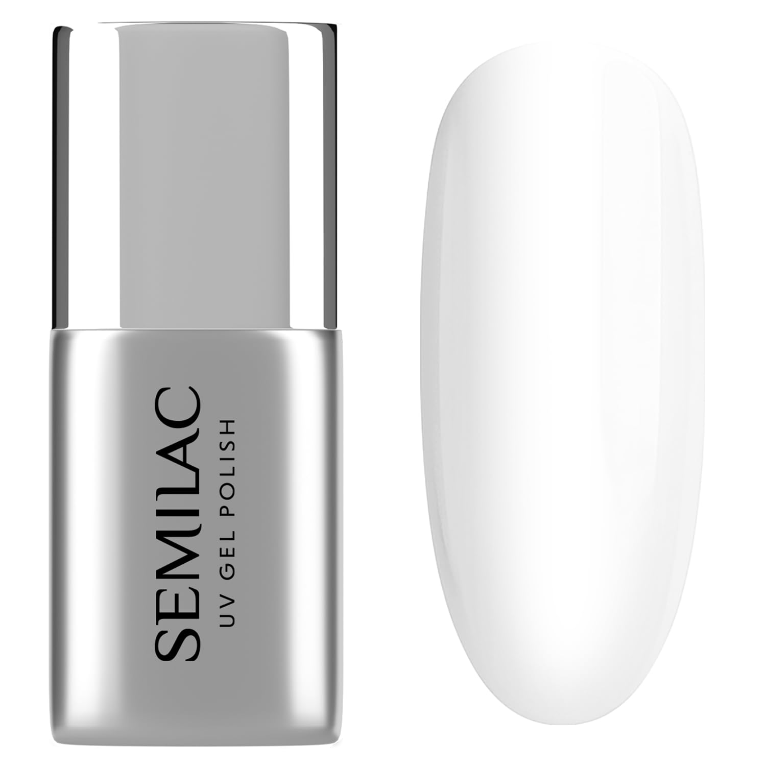 Semilac Top Nail Polish - UV LED Shiny Gloss Top Coat, Soak Off Gel, Color Protection, Transparent, Easy Application, Crack Resistant, Quick Dry, Lasts Up to 3 Weeks