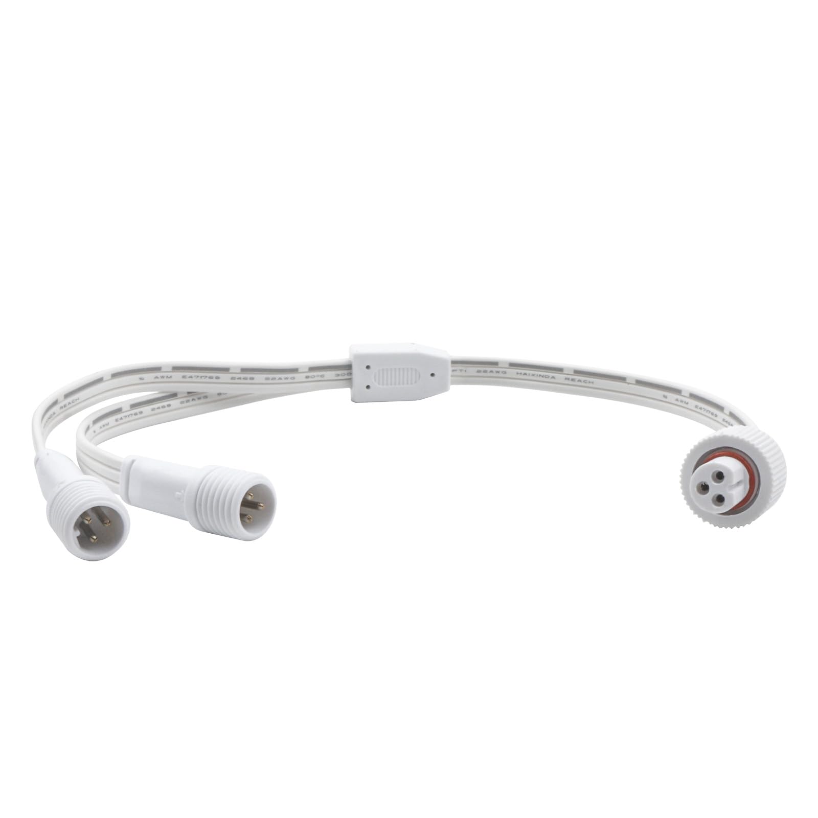 Photo 1 of 1/2FT Y-Shaped Extension Cable Compatible with Govee and Other Permanent Outdoor Lighting Systems (Y-Shaped Male-to-Female) ?