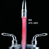 PHILED 2PCS LED Faucet Light 3 Color Temp Sensitive Stream Flow Water Color view 8