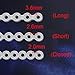 10 Pcs Colorful Dental Orthodontic Elastic Chain Power Chains Brace Orthodontic Spool Elastic Rubber Band(4.5M/PACK) (Long)
