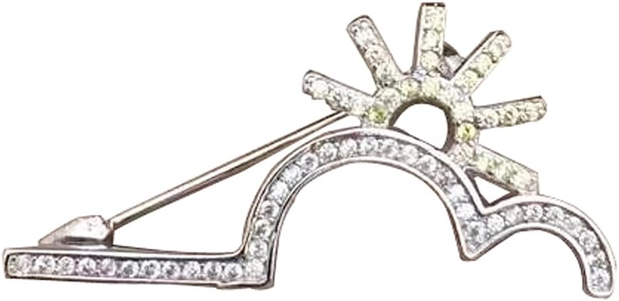 Beautiful sunrise Brooch - Wedding zircon Rhinestone Crystal Pin upmarket Jewelry Gifts for Women, men