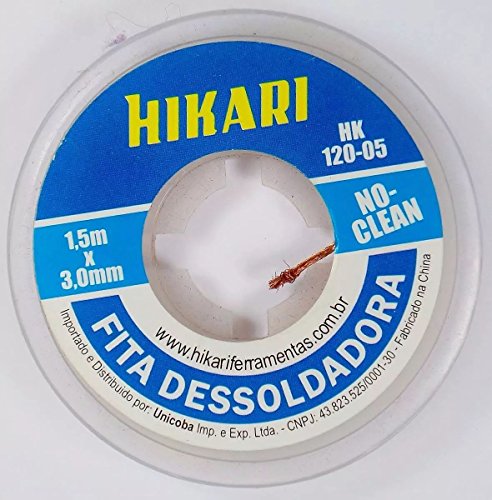 Fita Malha Dessoldadora 1.5m x 3mm HIKARI HK-120-05