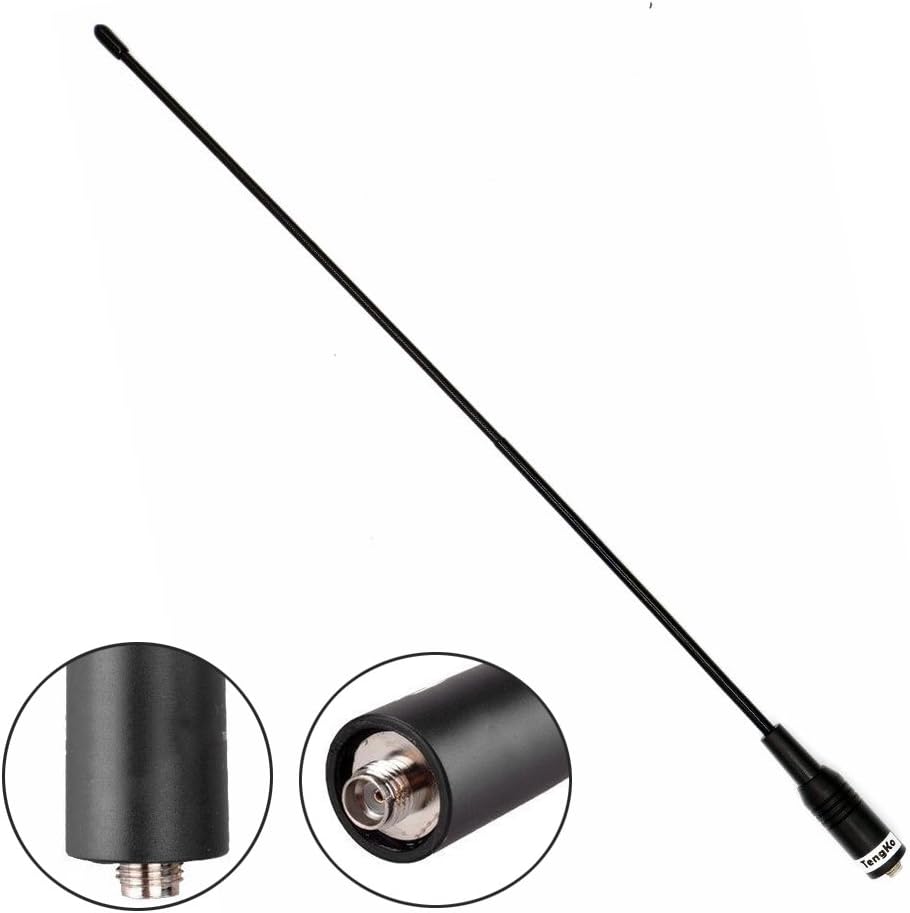 TengKo Dual Band Two Way Radio Antenna TK-901 SMA-F 15.5" FOR BaoFeng Kenwood Wouxun Walkie Talkie (Including UV-82, UV-5R