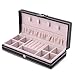 Kendal Portable Brown Leather Jewelry Box Case Storage Organizer LJC01BN