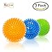 EETOYS Durable Dog Spike Ball, 3 Pack 2 1/3