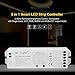 5 in 1 led controller for RGB+CCT led strip 2.4G MiLight wireless FUT089 remote 8 Zone RF dimmer B8 Touch Panel Wall-mounted LS2