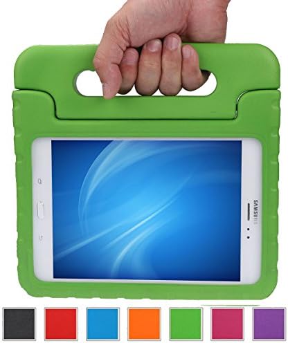 Color Our Life Samsung Galaxy Tab A 8.0 Kids Case, EVA Full-body Protective Cover with Handle Stand and Light Weight Shock Proof Kids Friendly Child Case for Samsung Tab A 8-Inch SM-T350 (Green)