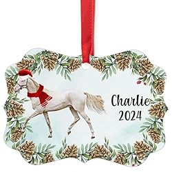 Cremello Horse Christmas Ornament 2024