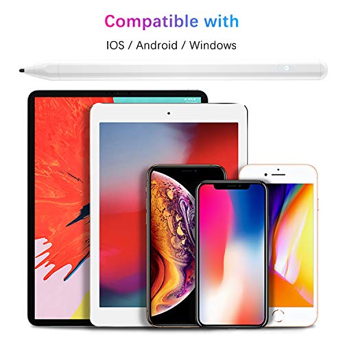 Stylus Pen Compatible for iPad Pro 2018 2019, VIMVIP Rechargeable & Magnetism Active Stylus Pens Digital Pencil for iPad Pro, Touch Screens(iOS/Android/Windows)